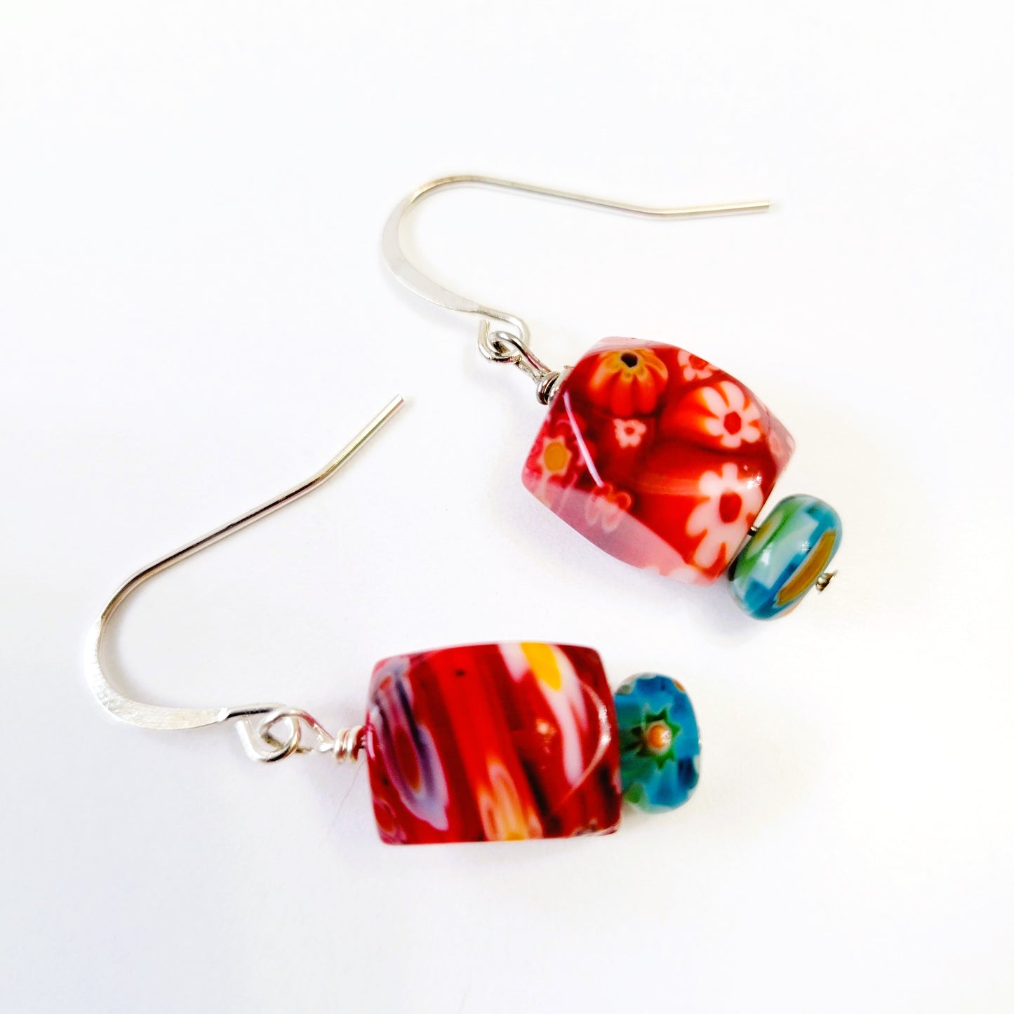 millefiori earrings