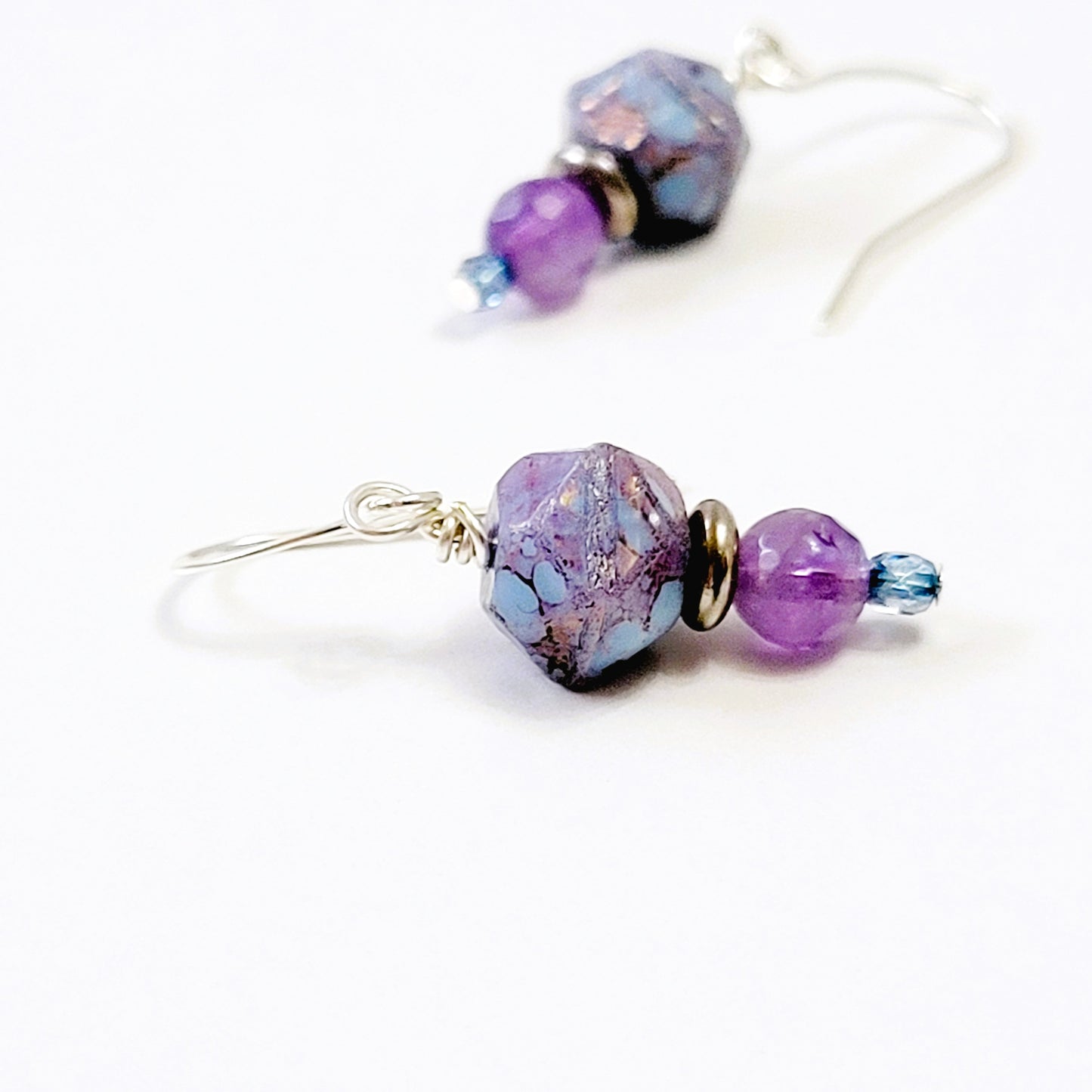 amethyst earring