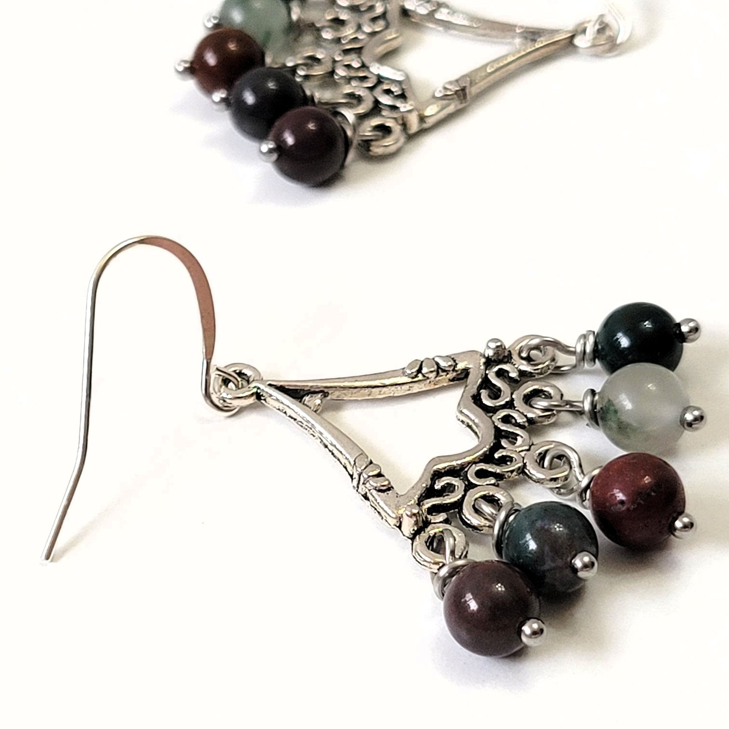 Indian agatee earring