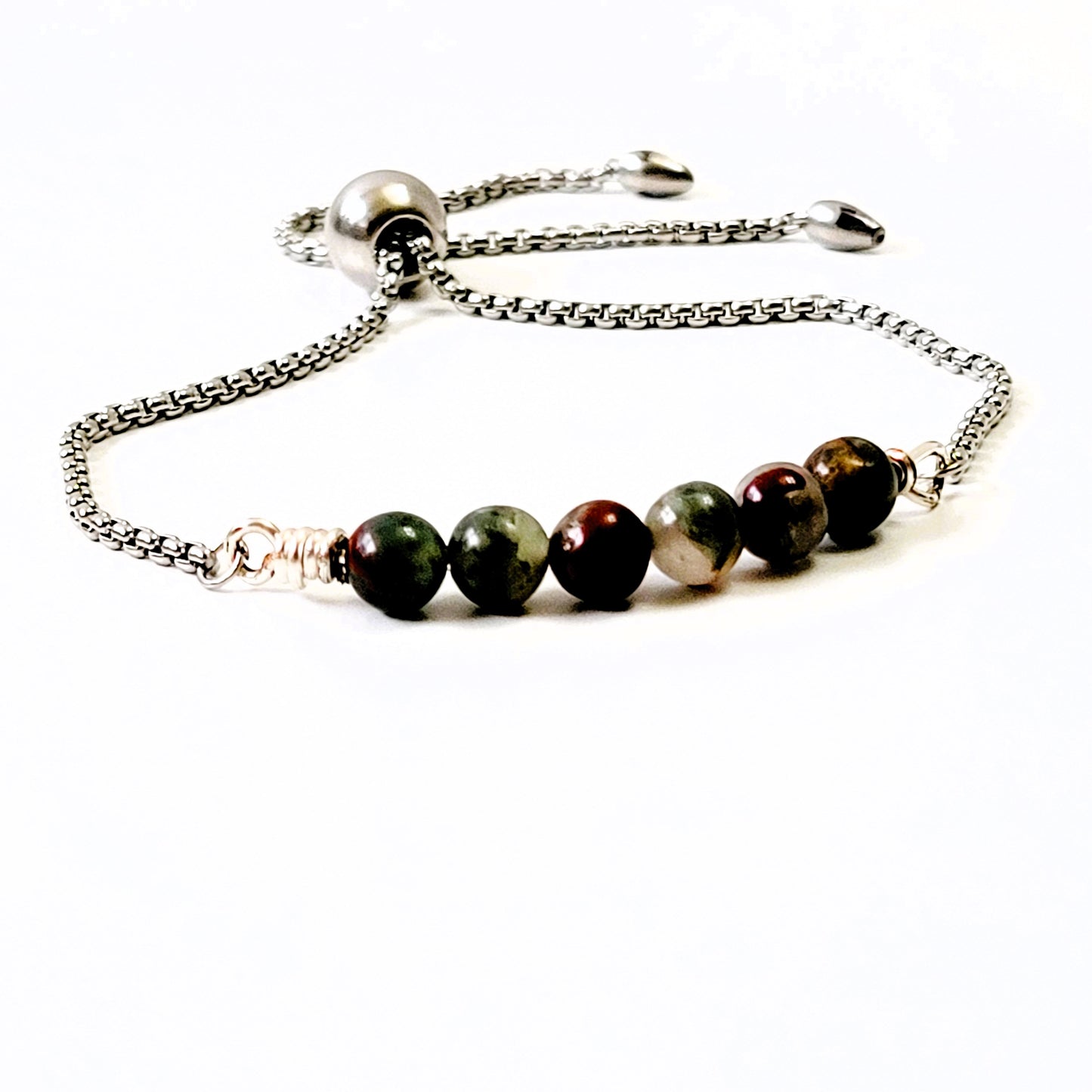 raw bloodstone bracelet
