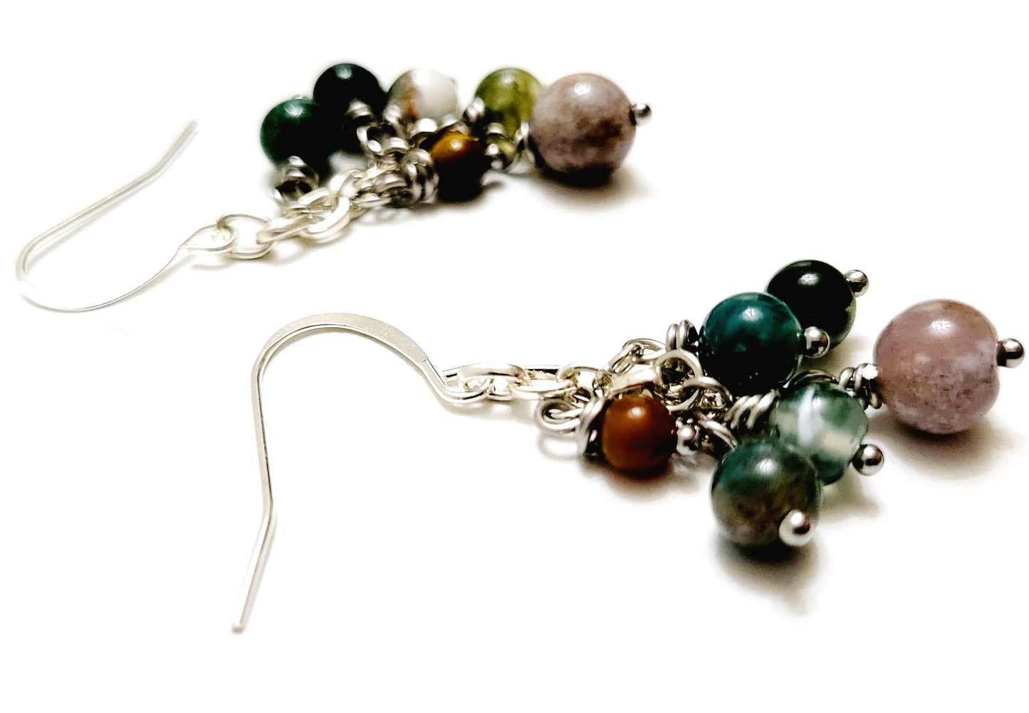 Indian agate earrings
