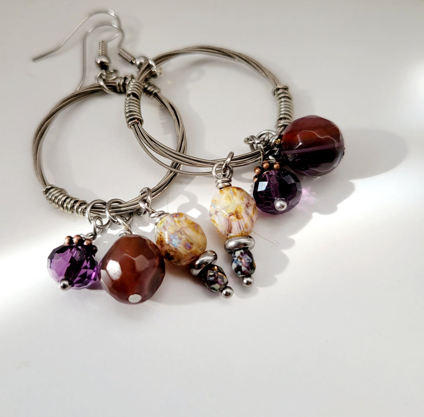 guitar string earrings