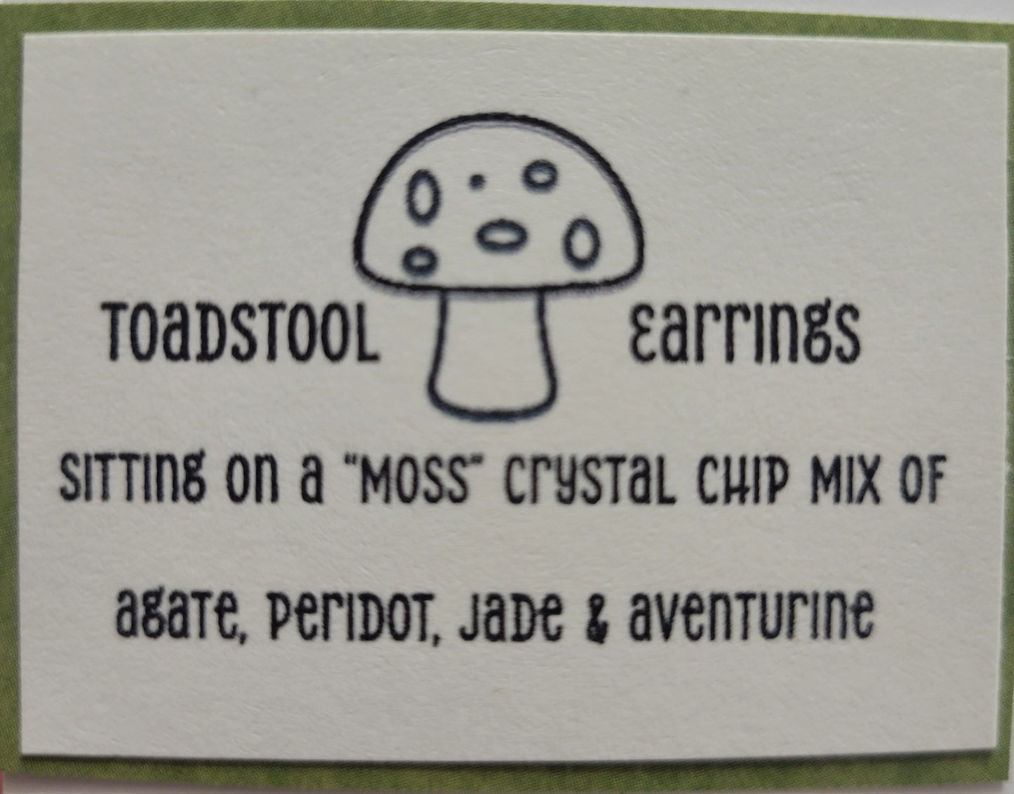 toadstool earrings