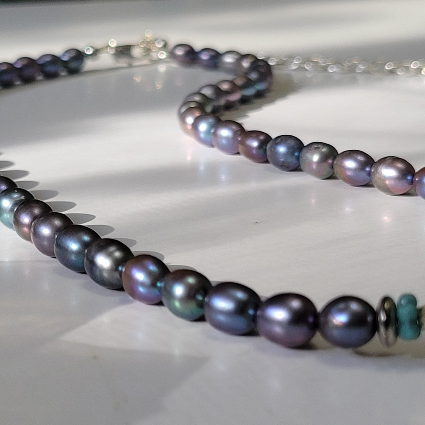 raw freshwater pearl necklace