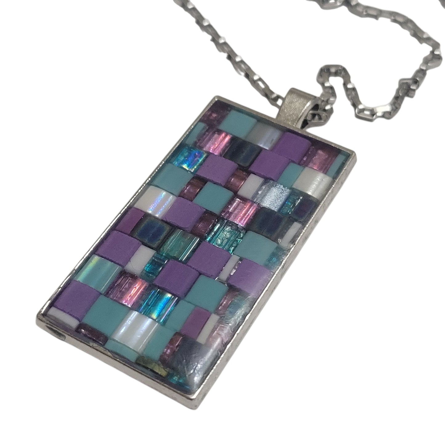 mosaic aware necklace