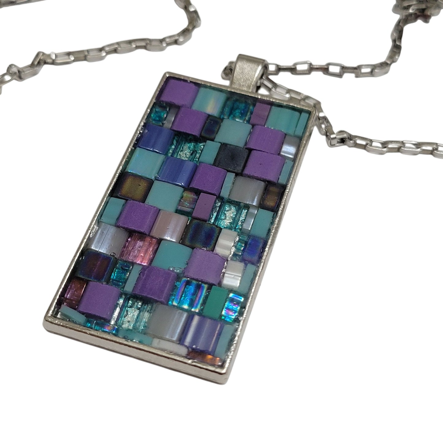 mosaic loved necklace