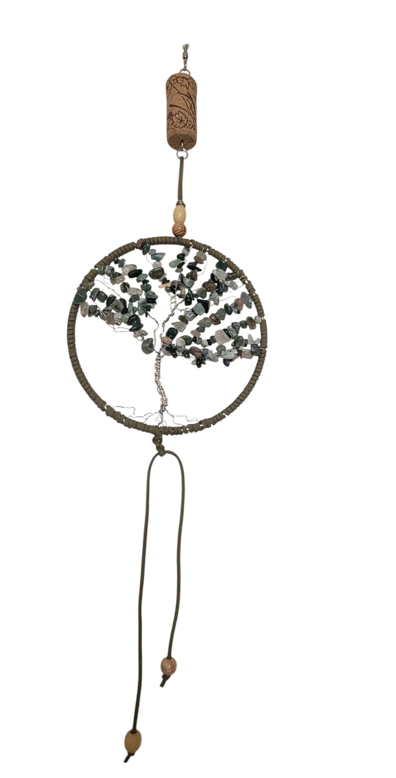 agate tree of life suncatcher