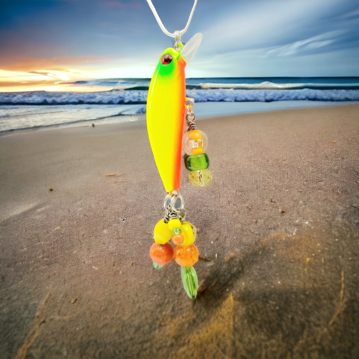 fishing lure necklace