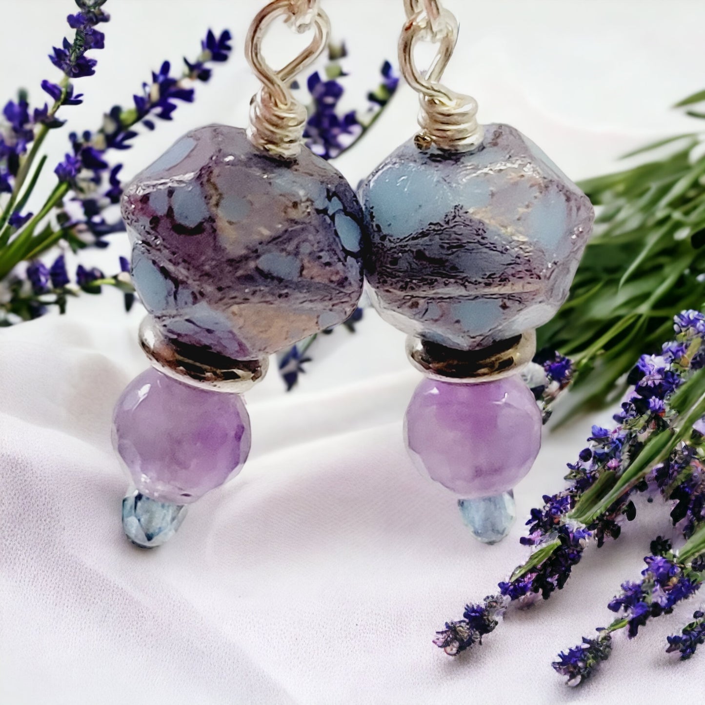amethyst earring