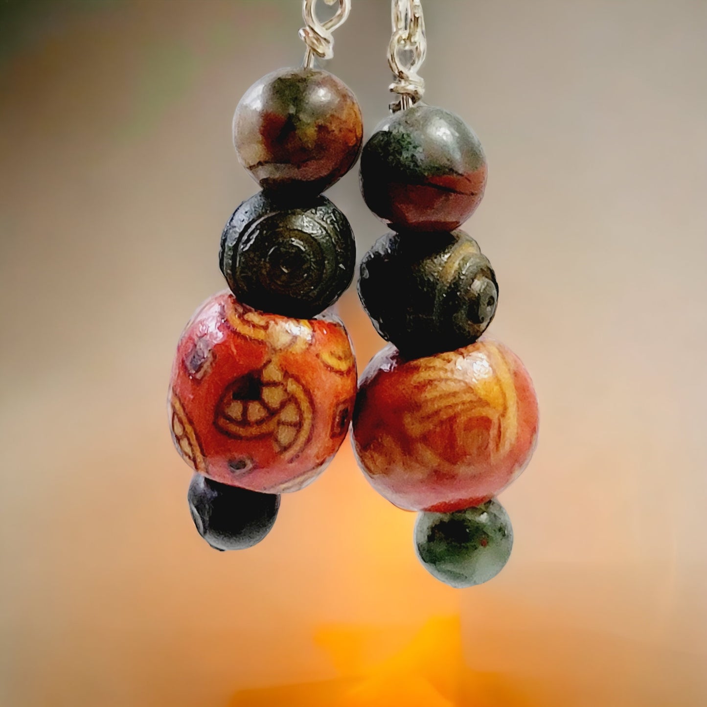 bloodstone earring
