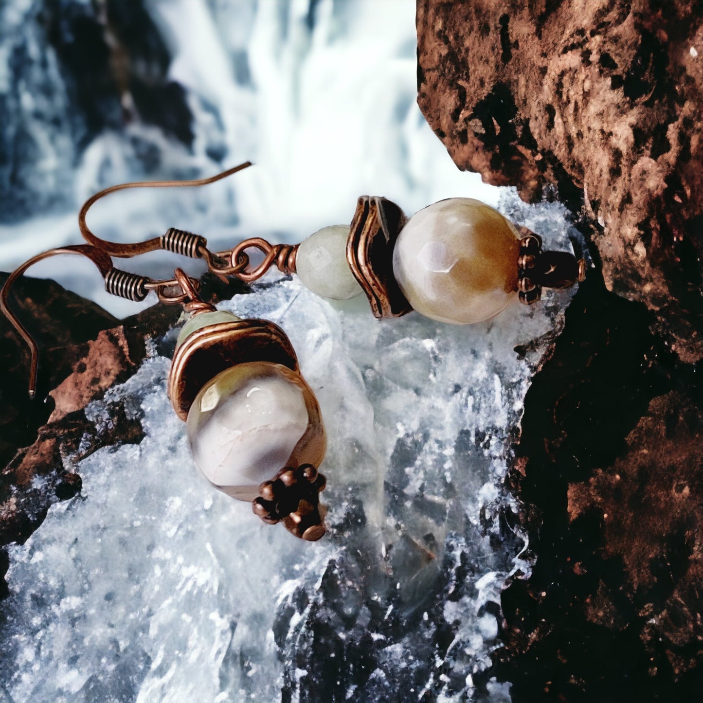 agate earrings