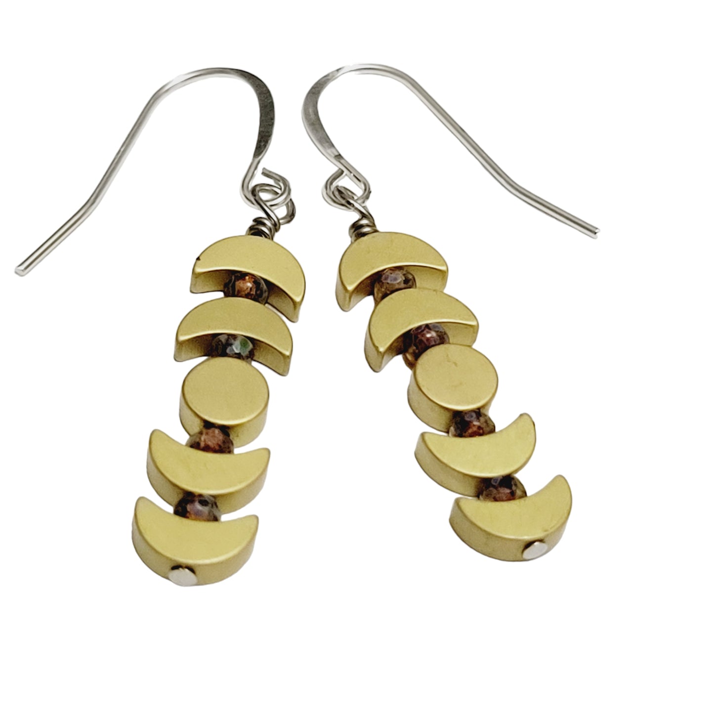 moon phase earrings
