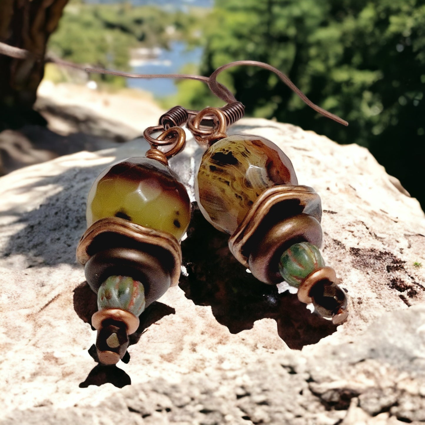 agate earrings