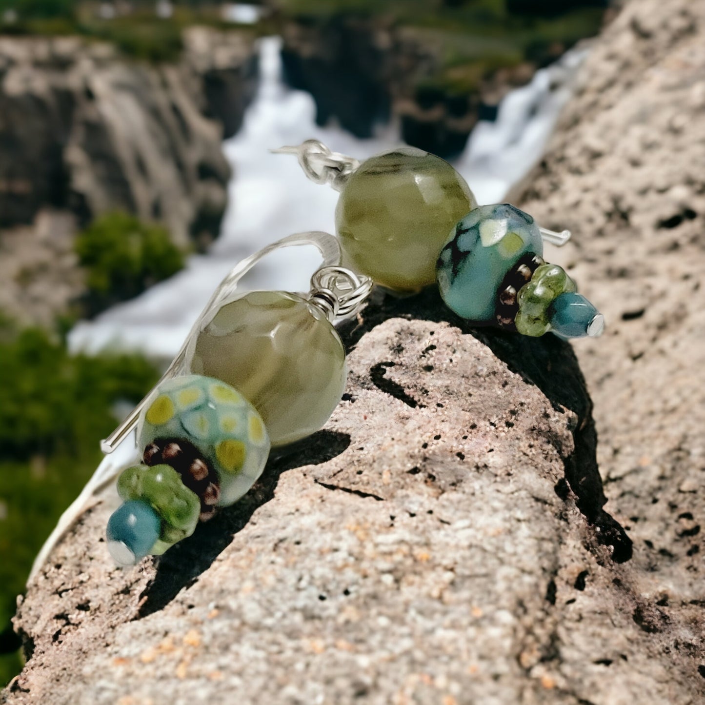 agate earrings