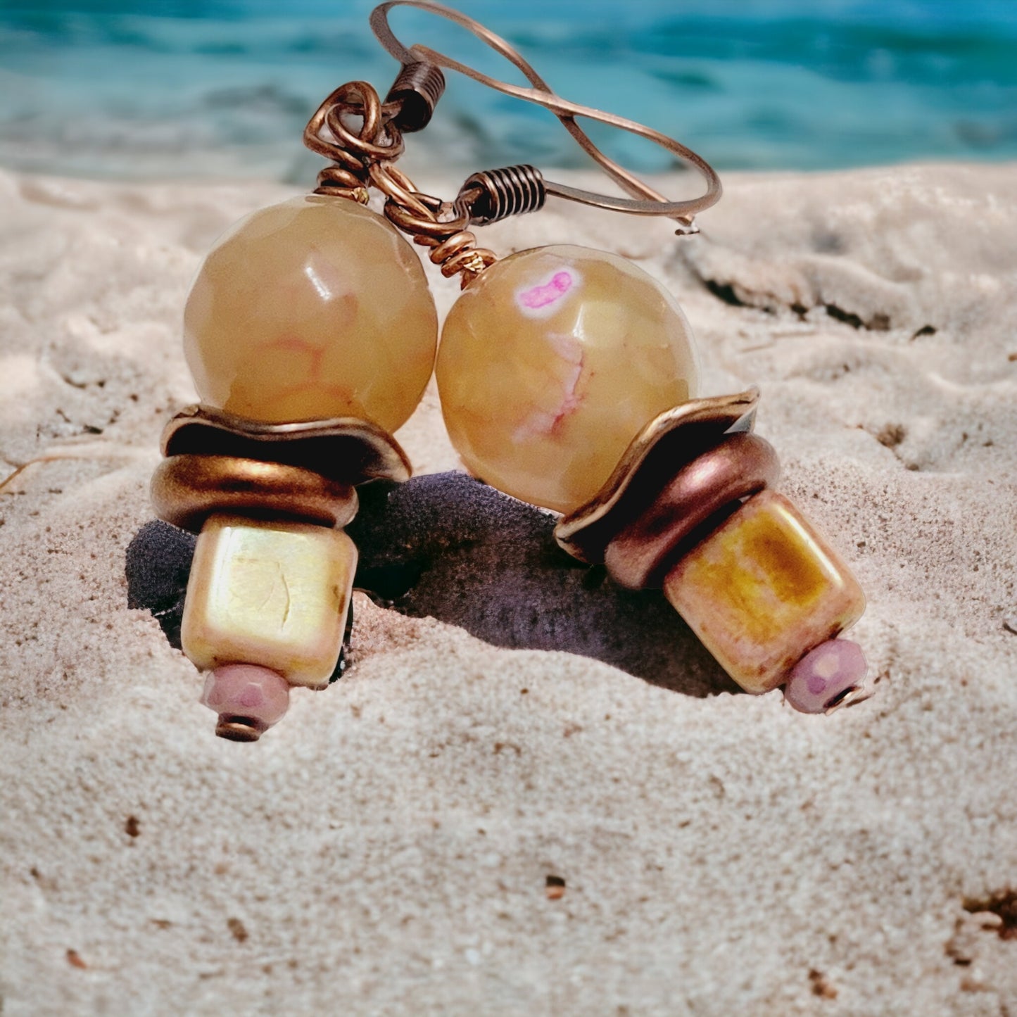 agate earrings