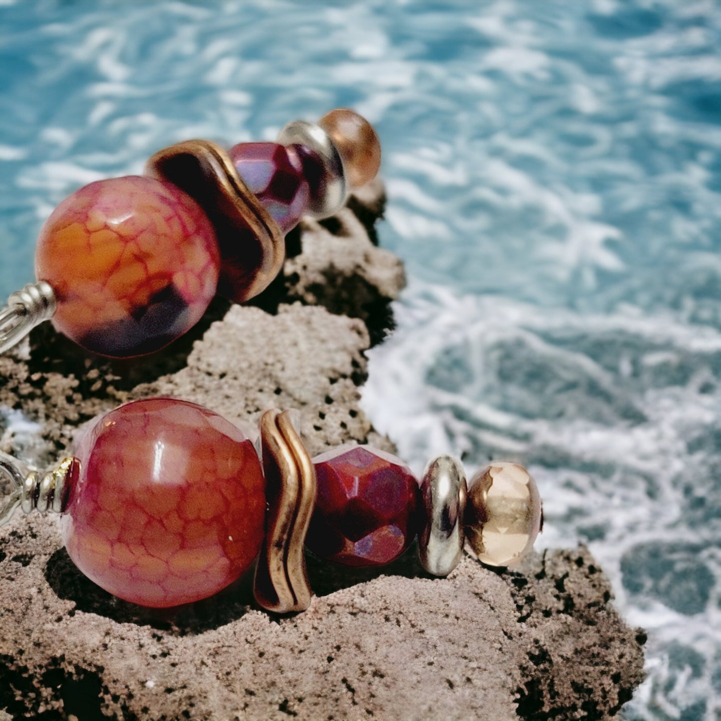 agate earrings