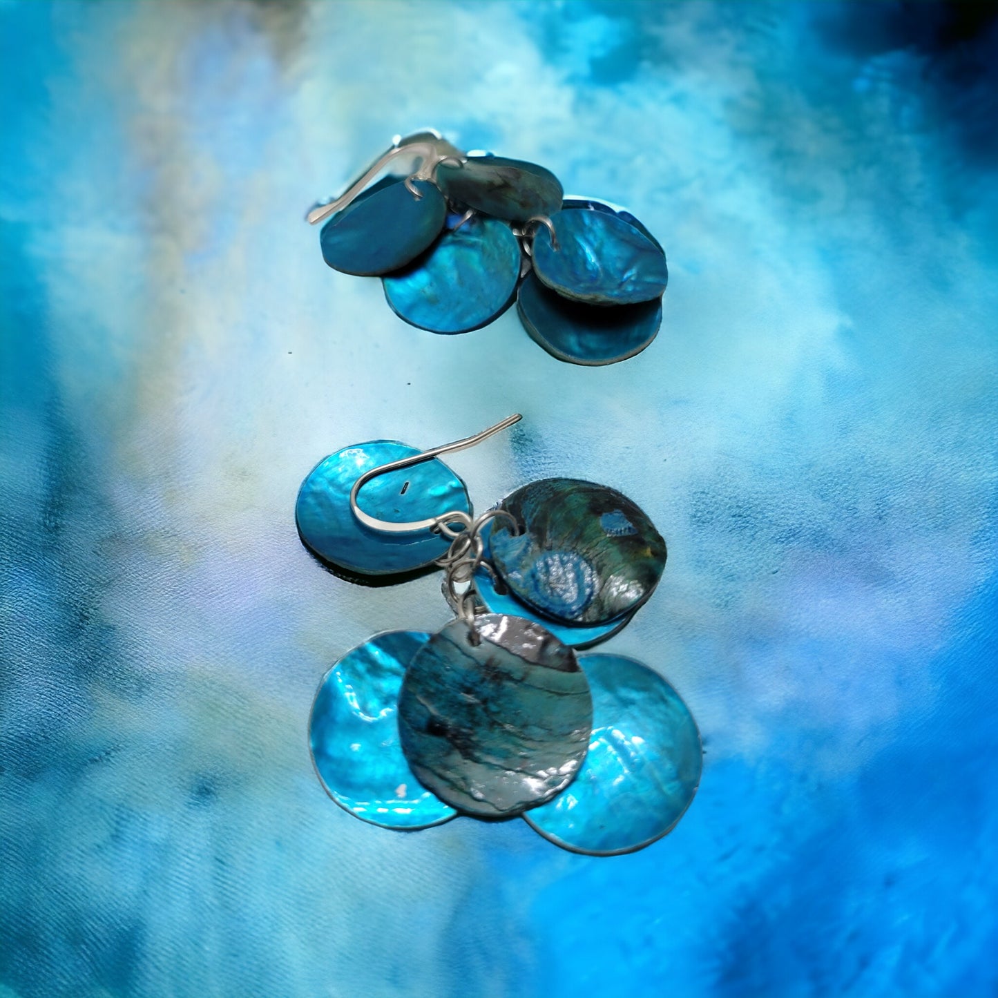 raw shell earrings