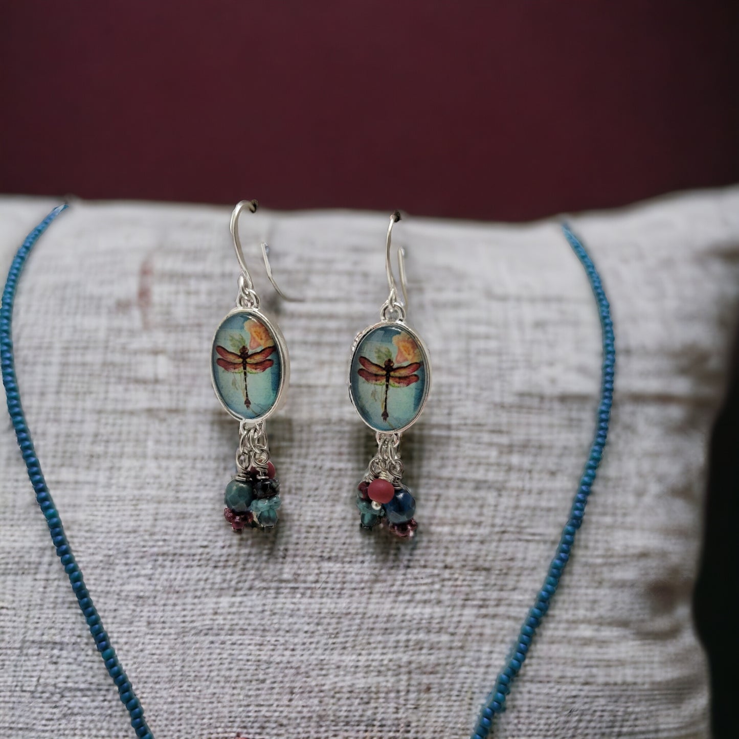 dragonfly earring raw
