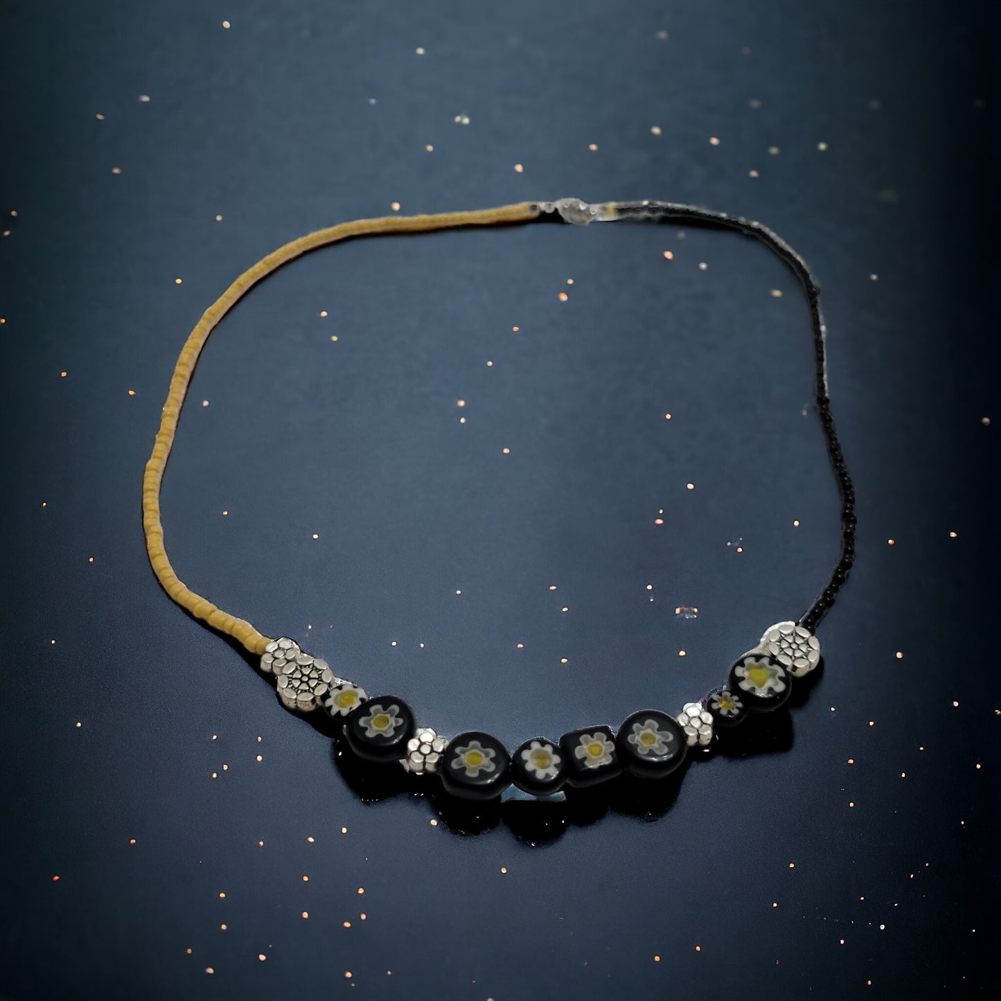 raw millefiori necklace