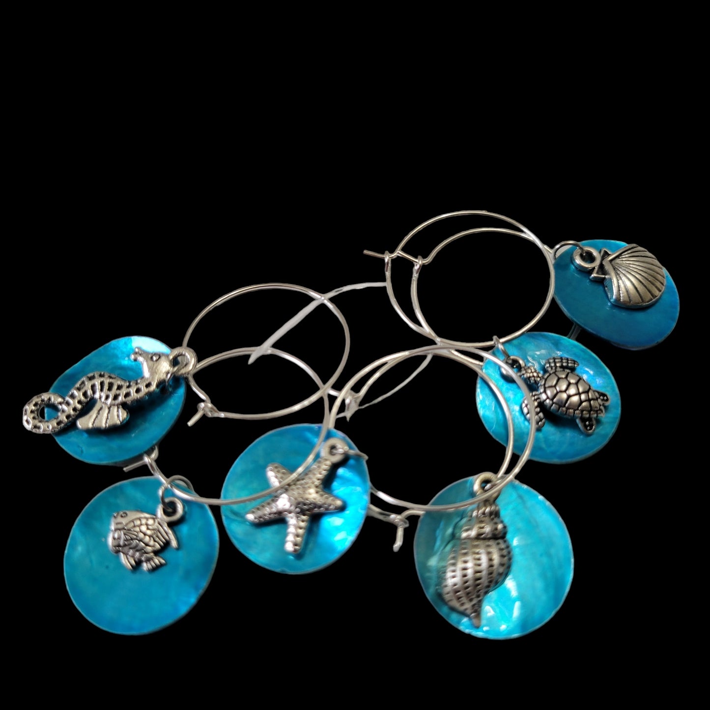 artsy glass charms