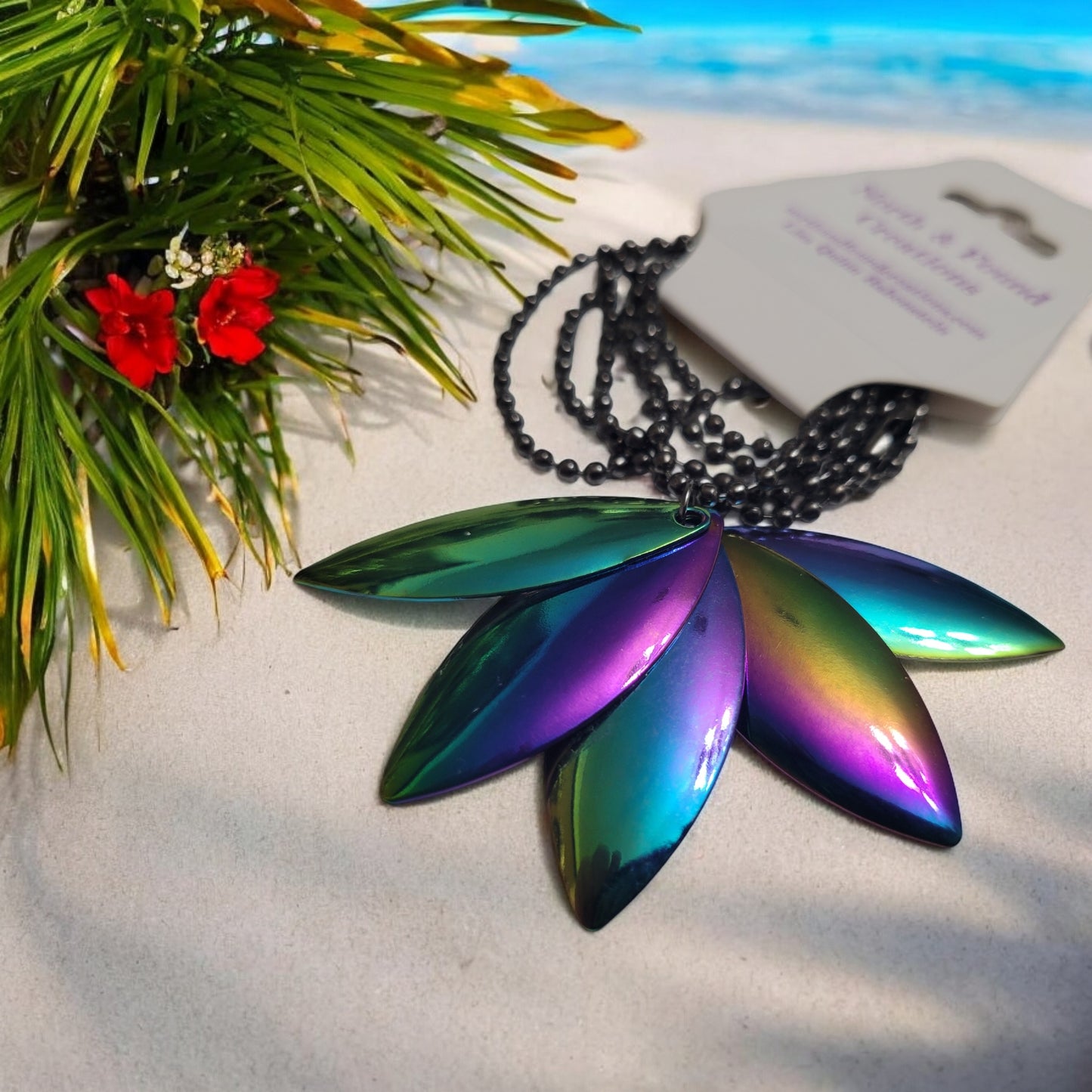 lotus fishing lure necklace