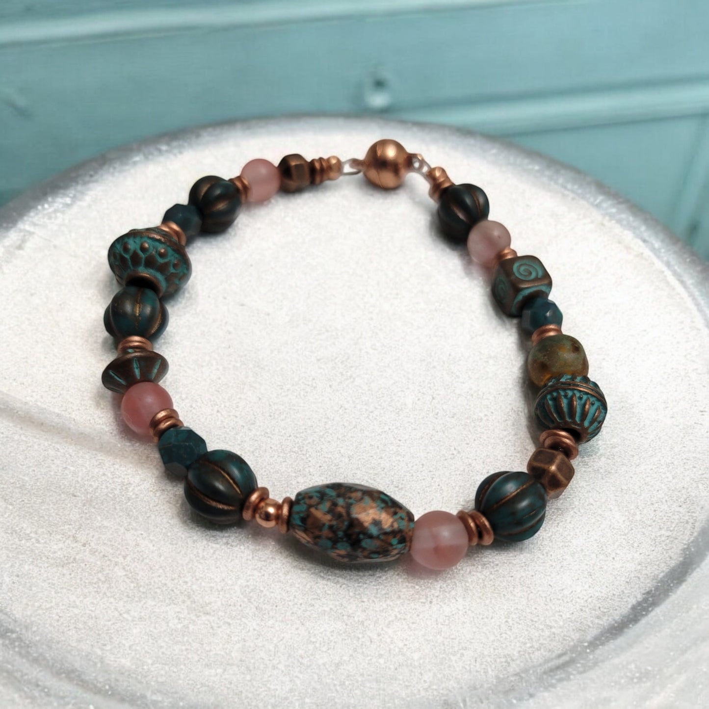 raw copper bracelet