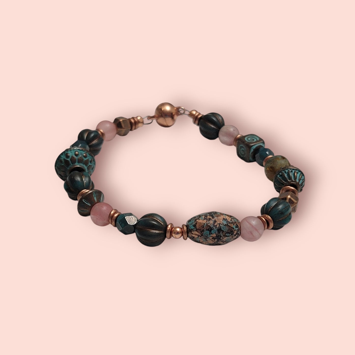 raw copper bracelet