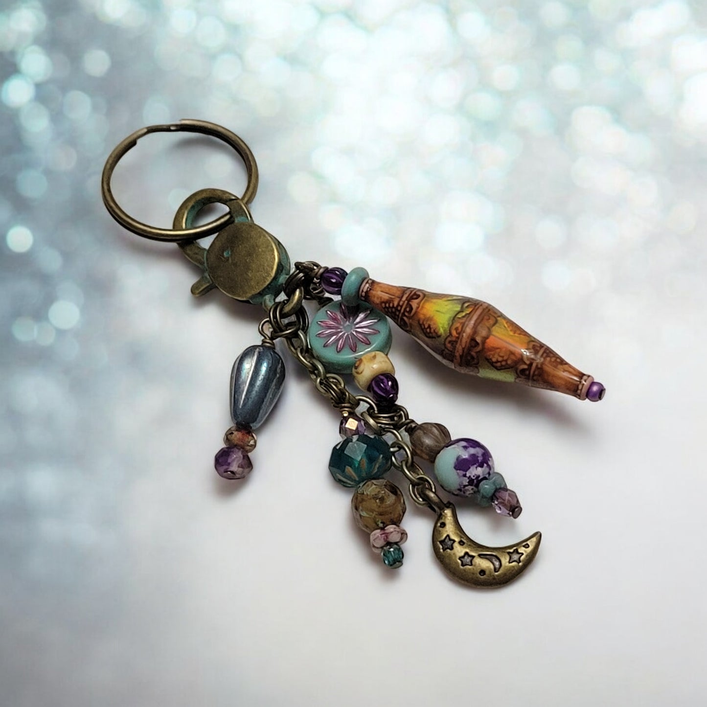 mood bead keychain