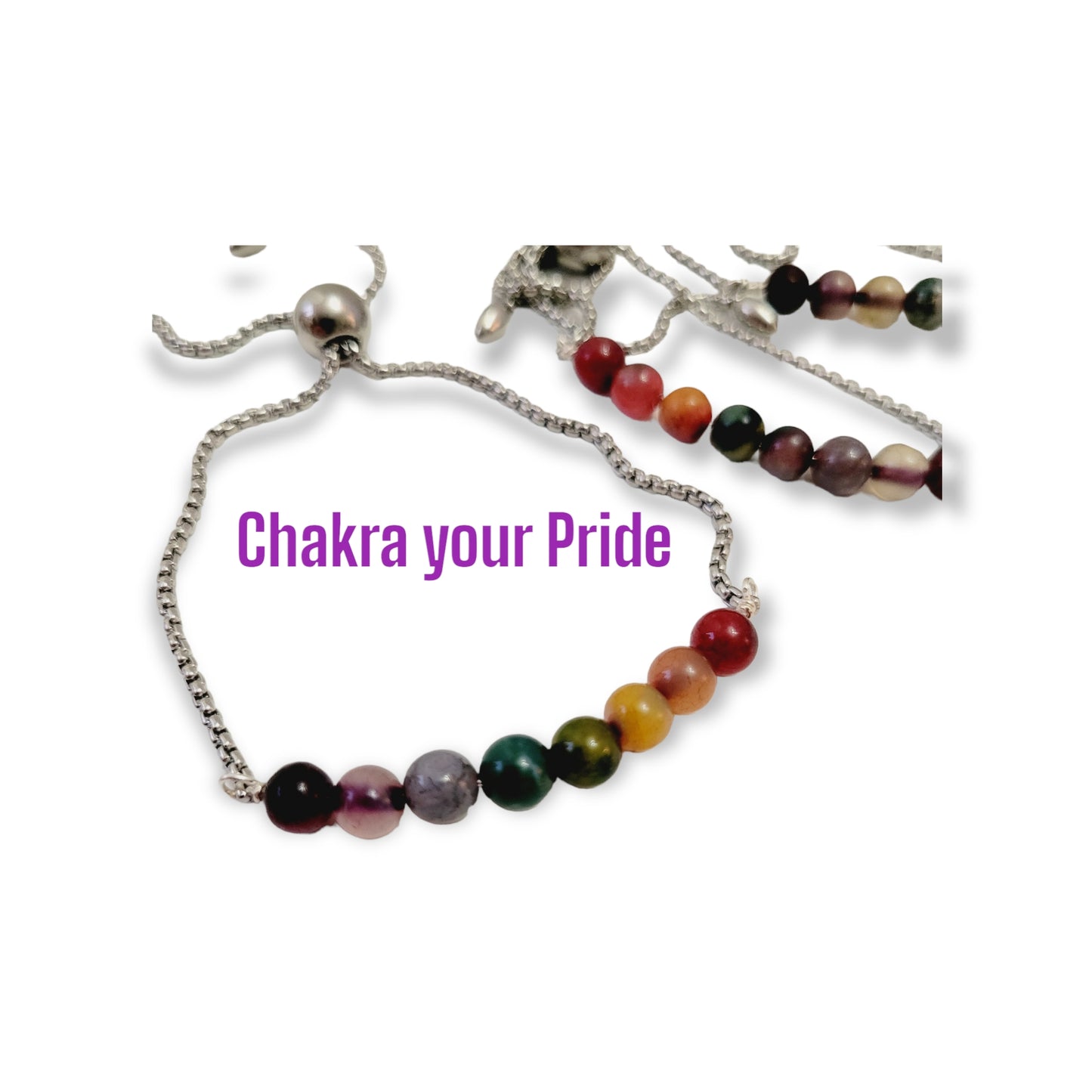 raw agate bracelet