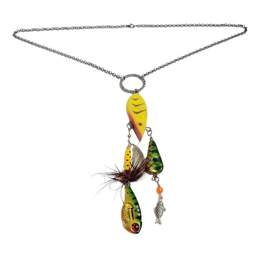 fishing artsy necklace