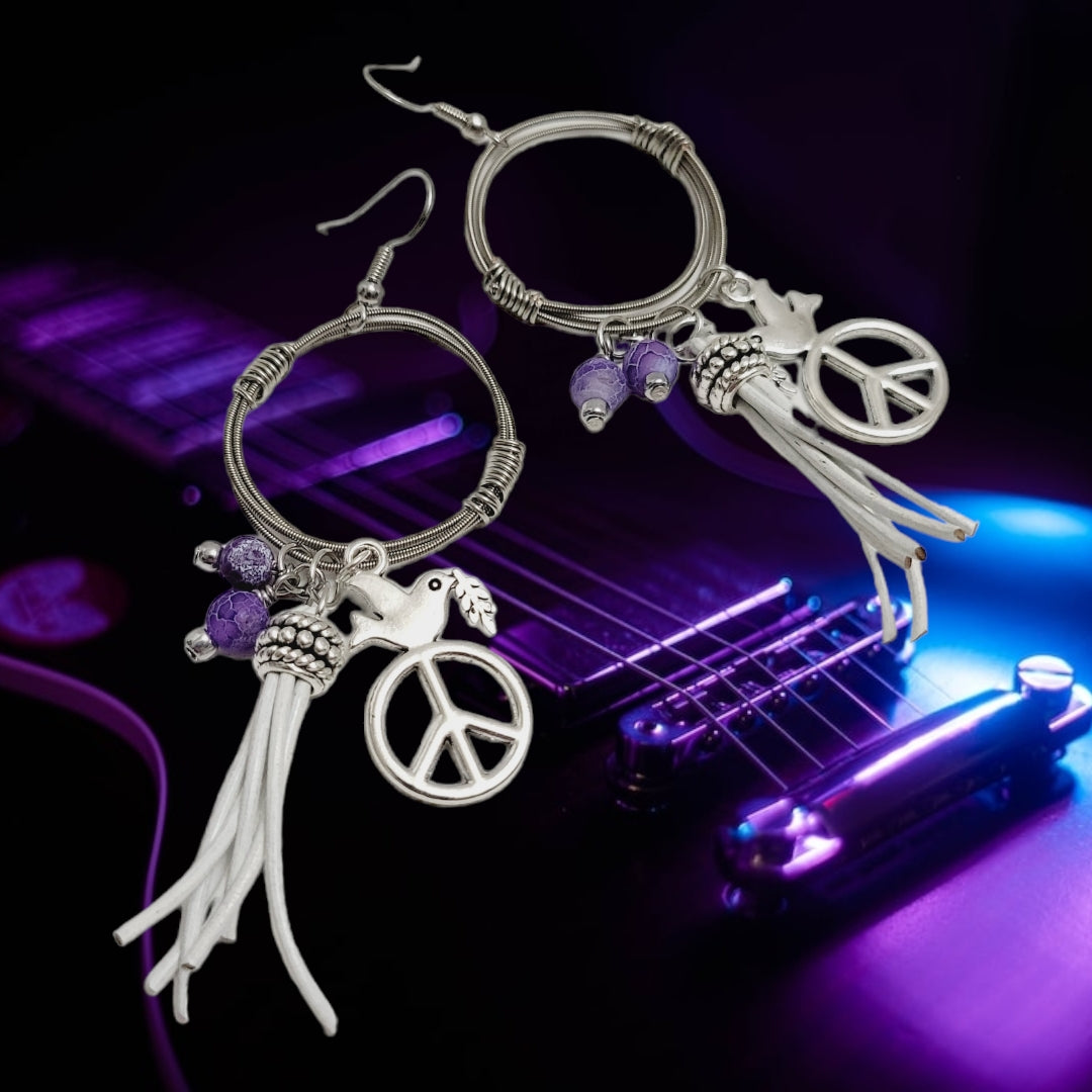guitar string earring