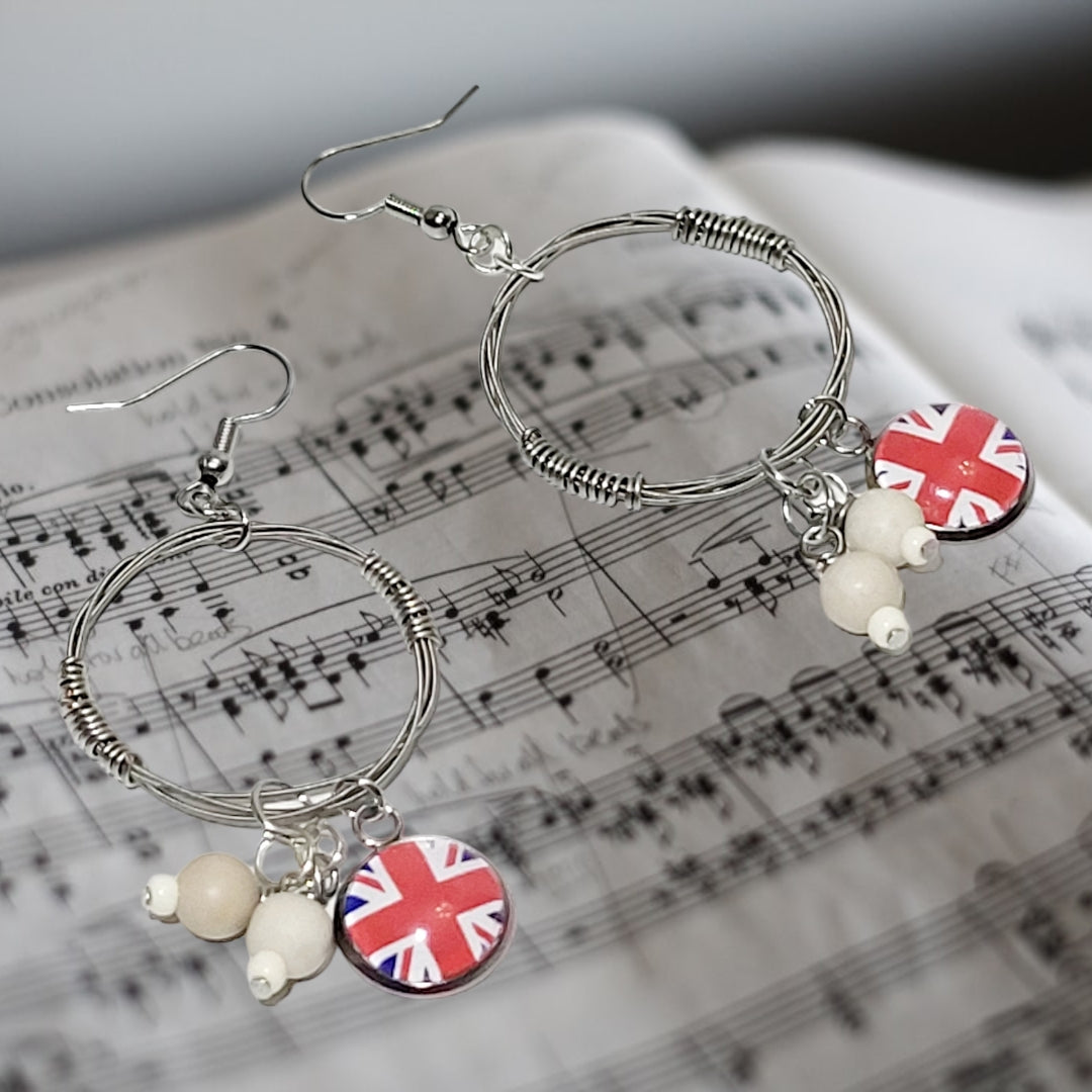guitar string earring