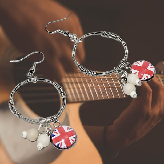 guitar string earring