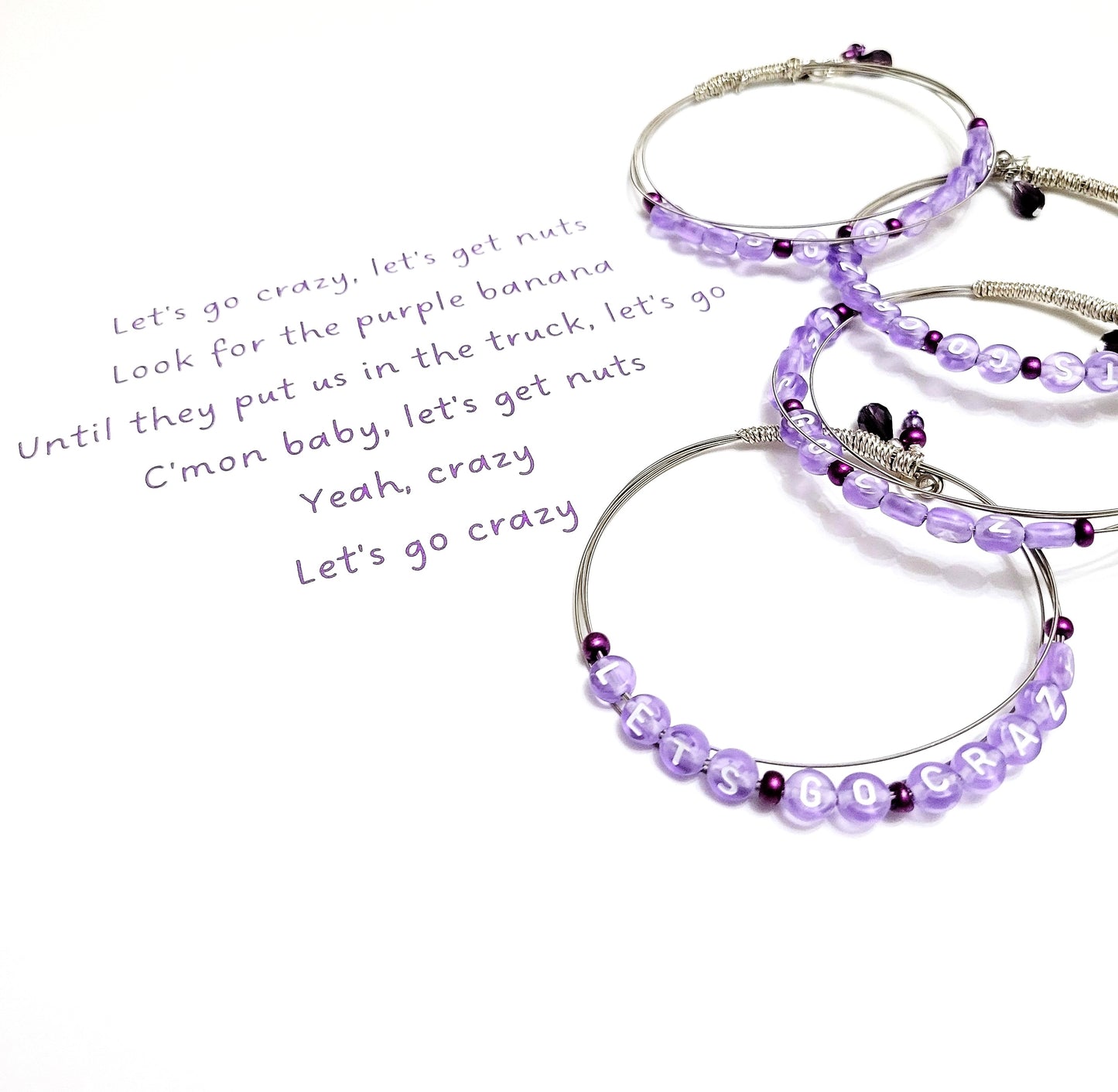 prince guitar string bangle bracelet