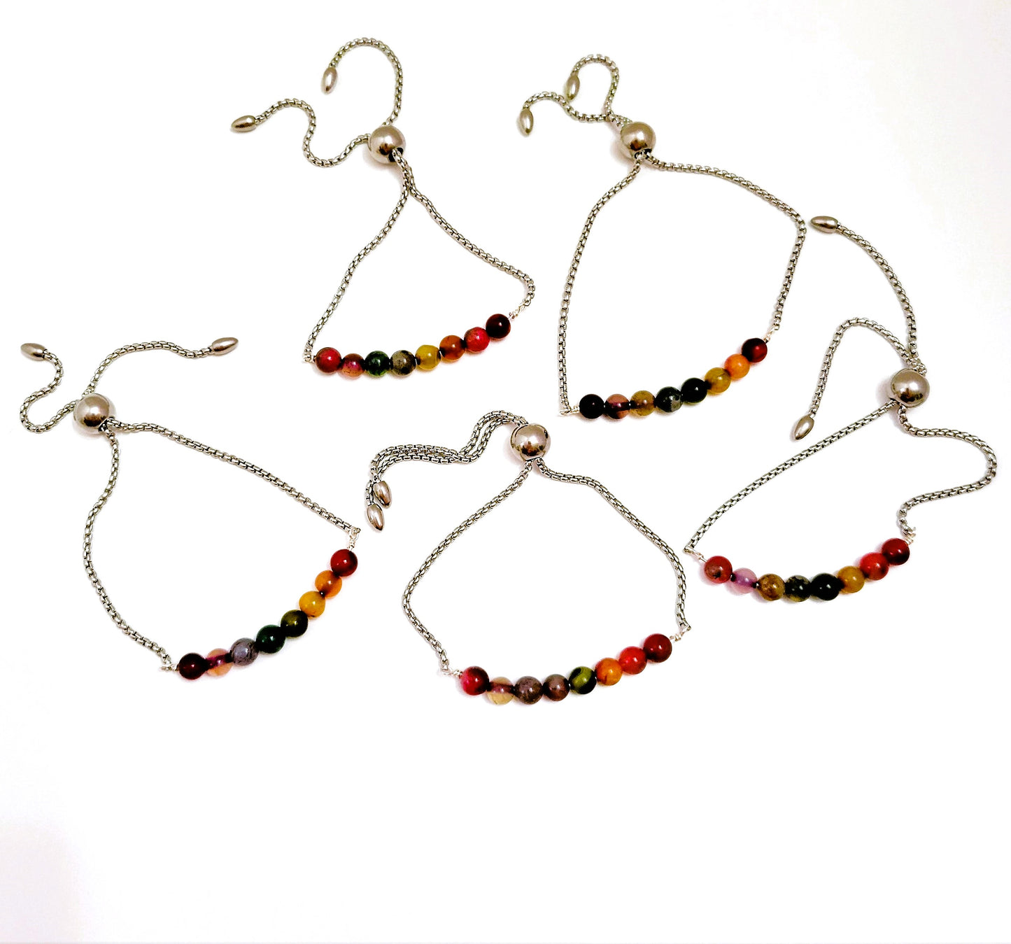 raw agate bracelet