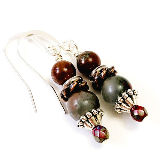 bloodstone earring