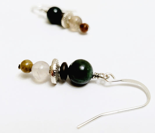 Indian agate earrings
