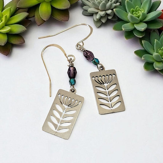 lotus earrings