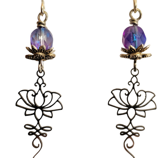 lotus earrings
