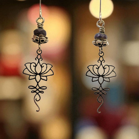 lotus earrings