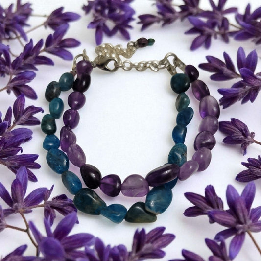 Amethyst Apatite bracelet