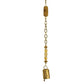 silver & gold bell cork suncatcher