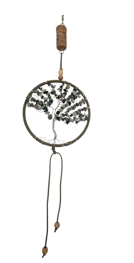 agate tree of life suncatcher