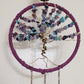 Purple & blue tree of life suncatcher