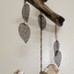 wood & cork cream mosaic bird sculpture