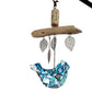 blue bird mosaic sculpture