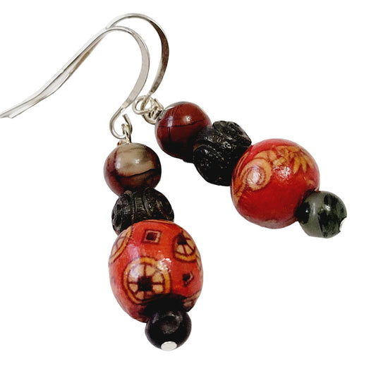 bloodstone earring