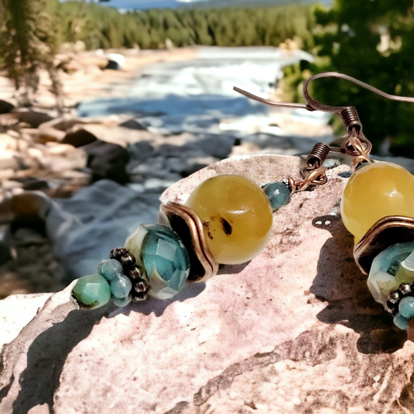 agate earrings