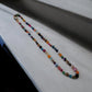 raw agate handknot necklace