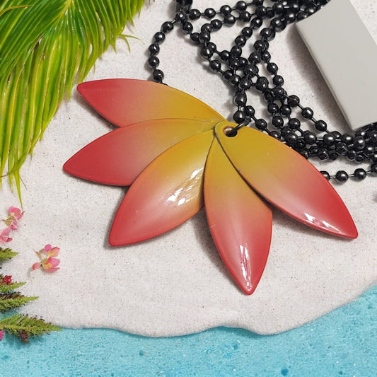 fishing lure lotus necklace